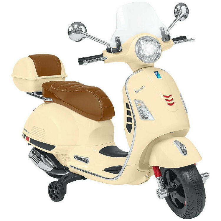 Ηλεκτροκίνητη παιδική μηχανή Globo Vespa GTS Super Sport 12V Beige