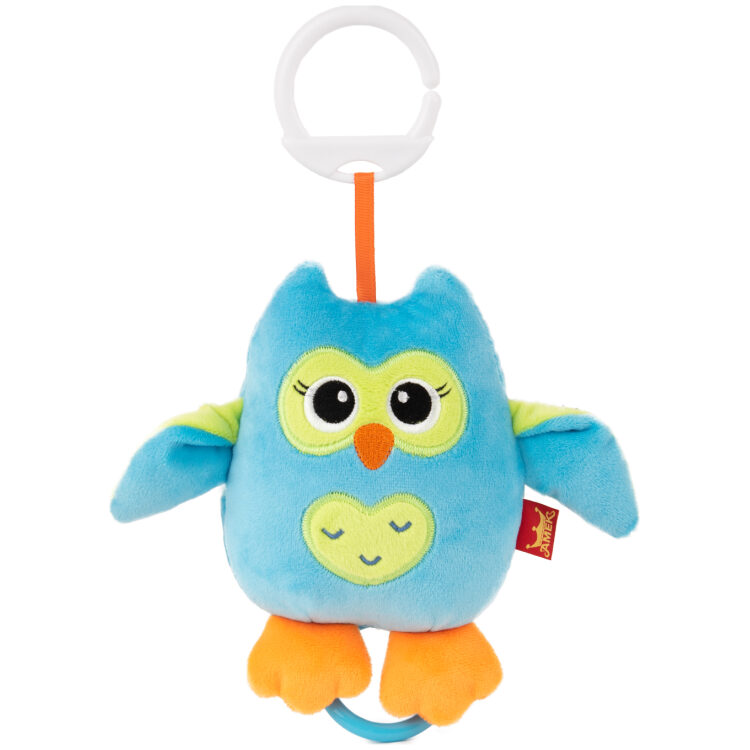 Κρεμαστό παιχνίδι με μουσική, Baby musical Owl, Blue with Green 0909908