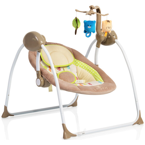 Ηλεκτρικό ρηλάξ κούνια Cangaroo Baby Swing+ Cappuccino
