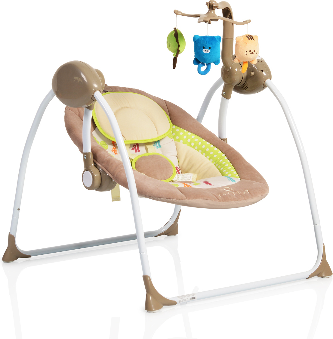 Ηλεκτρικό ρηλάξ κούνια Cangaroo Baby Swing+ Cappuccino