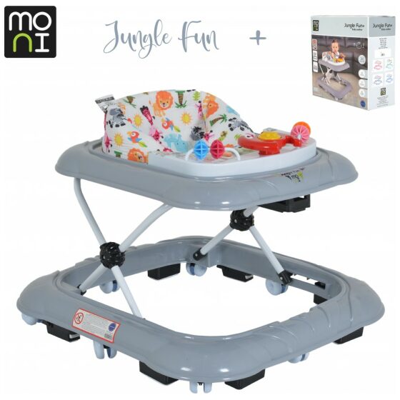 Περπατούρα Moni Jungle Fun+ Grey