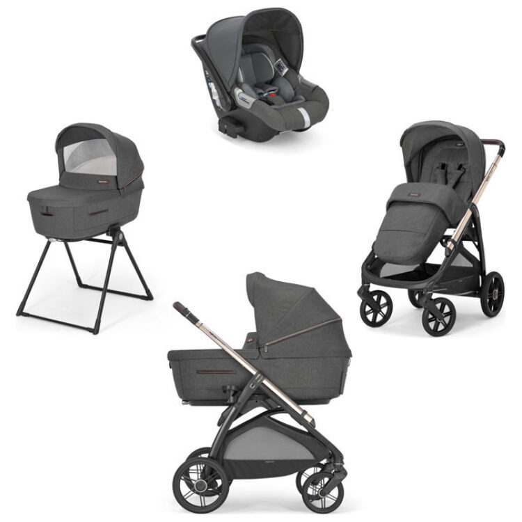 Πολυκαρότσι 3 σε 1 Inglesina Aptica Quattro Cab Ρυθμιζόμενο Velvet Grey (ΔΩΡΟ βάση πορτ μπεμπέ)