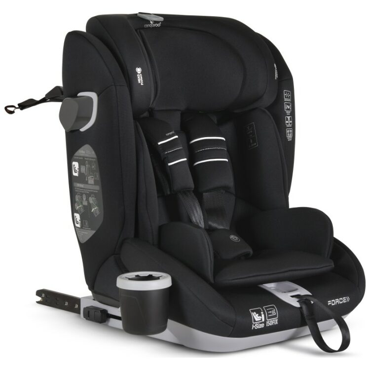 Κάθισμα αυτοκινήτου Cangaroo Force, i-Size 76-150cm, Isofix, Black