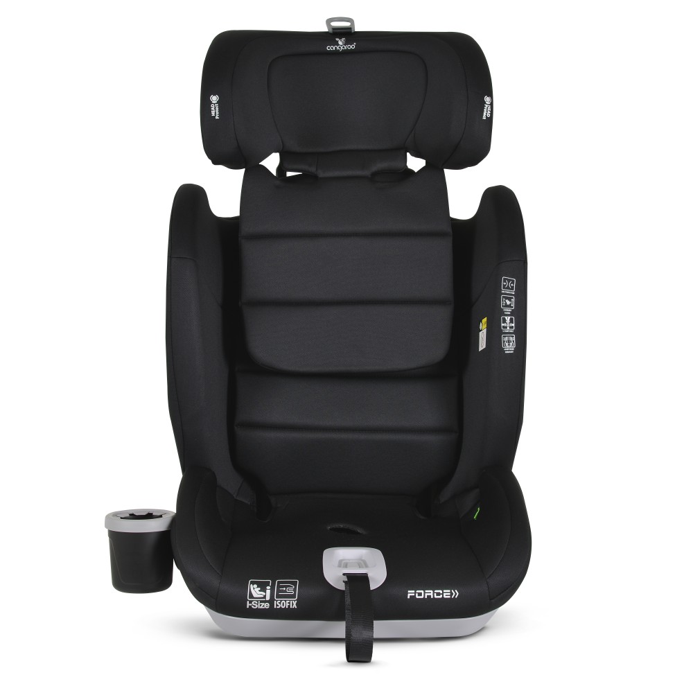 Κάθισμα αυτοκινήτου Cangaroo Force, i-Size 76-150cm, Isofix, Black - Image 3