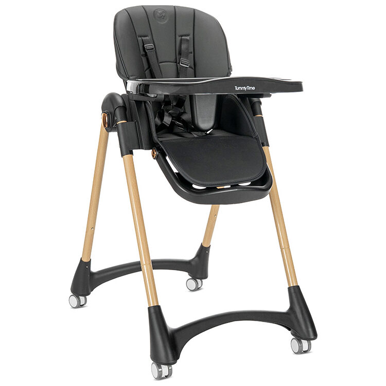 Καρέκλα φαγητού Lorelli Tummy Time Black/Wooden Effect 10100602501