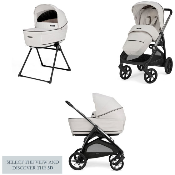 Σύστημα μεταφοράς Inglesina Aptica Duo, Opal Ivory, με σκελετό Iridio Black