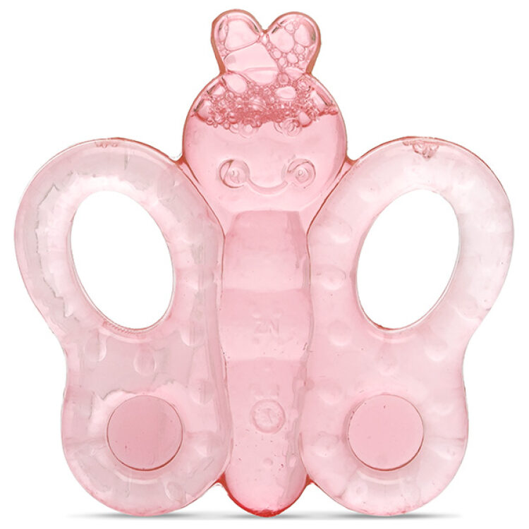 Μασητικό οδοντοφυΐας με νερό Lorelli Butterfly Shell Pink
