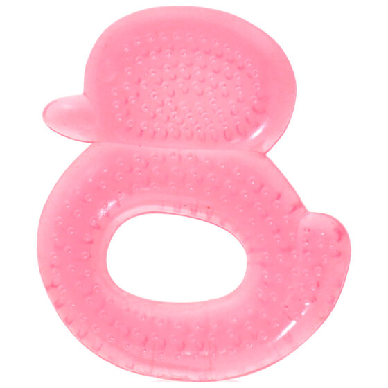 Μασητικό οδοντοφυΐας με νερό Lorelli Duck Pink