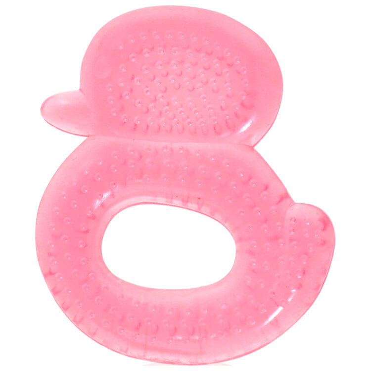 Μασητικό οδοντοφυΐας με νερό Lorelli Duck Pink
