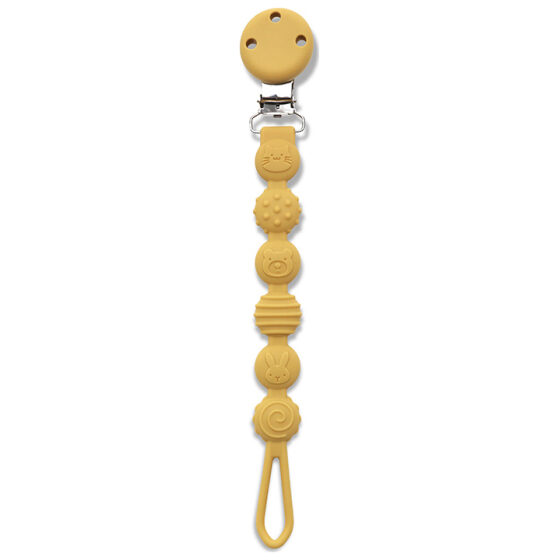 Κλιπ πιπίλας σιλικόνη Lorelli Yellow