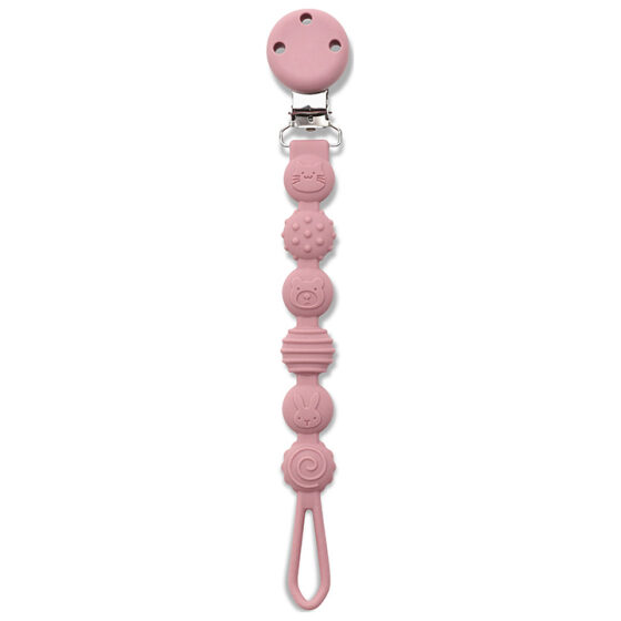 Κλιπ πιπίλας σιλικόνη Lorelli Deep Pink