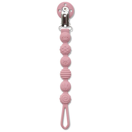 Κλιπ πιπίλας σιλικόνη Lorelli Deep Pink - Image 3