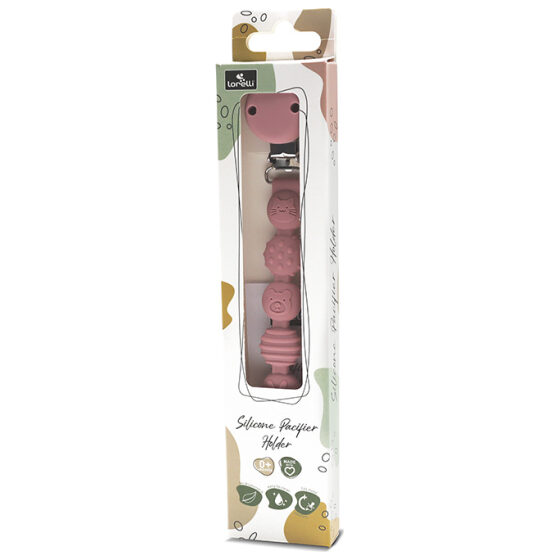Κλιπ πιπίλας σιλικόνη Lorelli Deep Pink - Image 4
