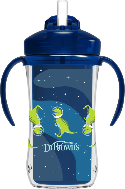 Κύπελλο θερμός με καλαμάκι Dr.Brown’s 300 ml Μπλε