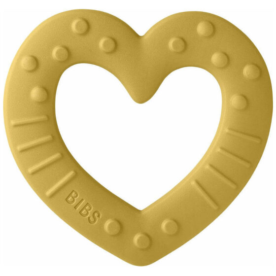 BIBS Μασητικό Οδοντοφυίας Bitie Heart Mustard
