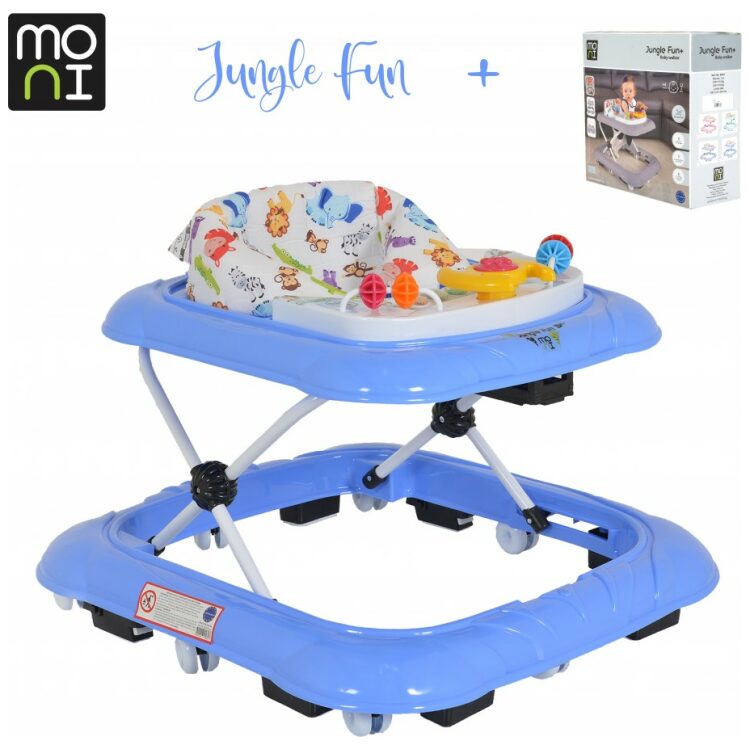 Περπατούρα Moni Jungle Fun+ Blue