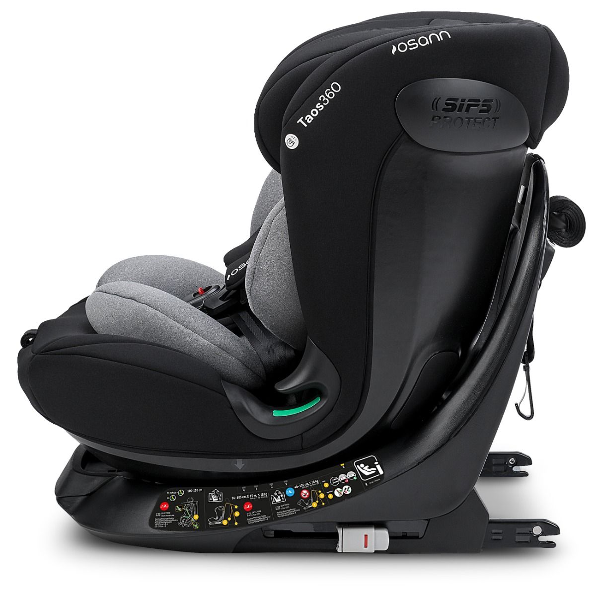 Κάθισμα αυτοκινήτου Osann Taos 360 i-Size 40-150cm Grey Melange - Image 4