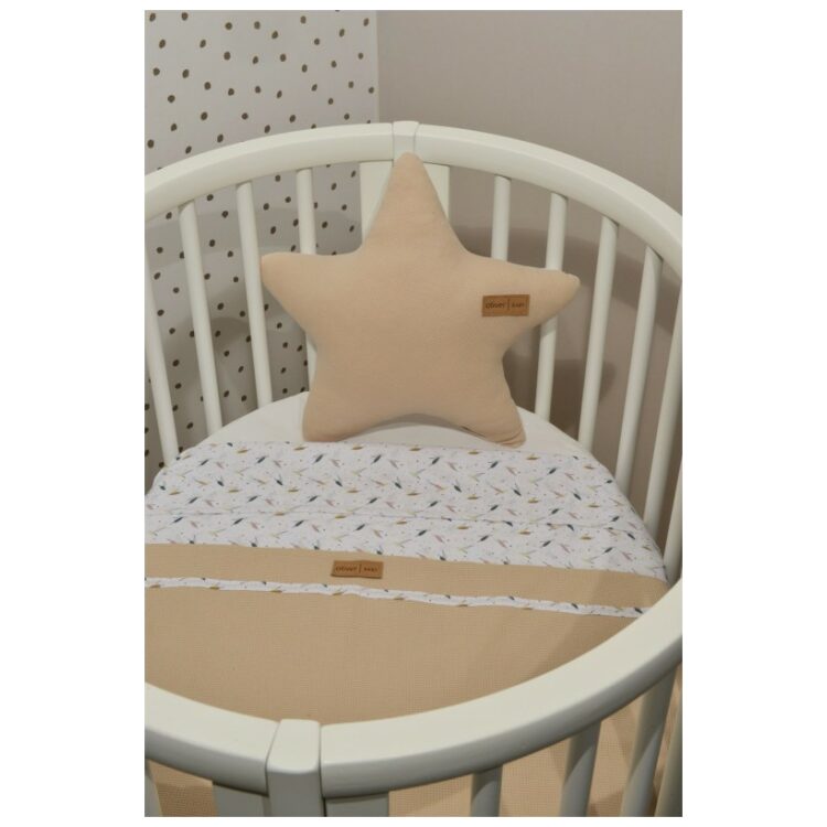 Κουβέρτα καλοκαιρινή, διπλής όψης, Baby Oliver des. 401 75×95 Μπεζ