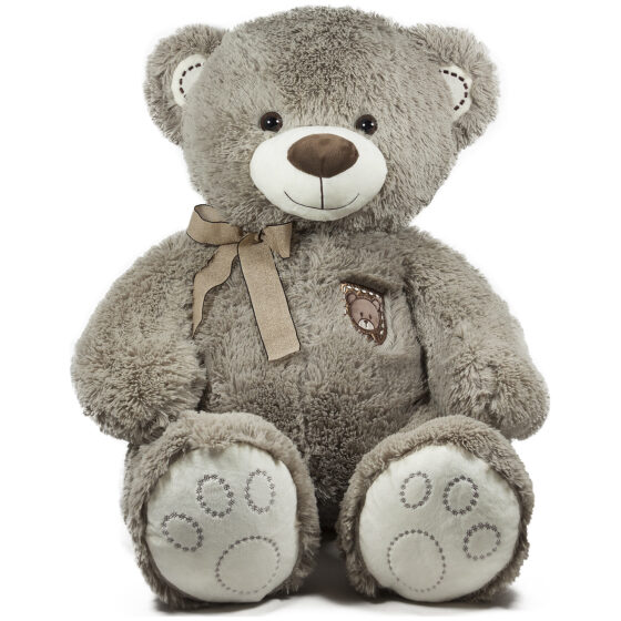 Λούτρινο παιχνίδι Bear with Ribbon Grey 62cm 073163