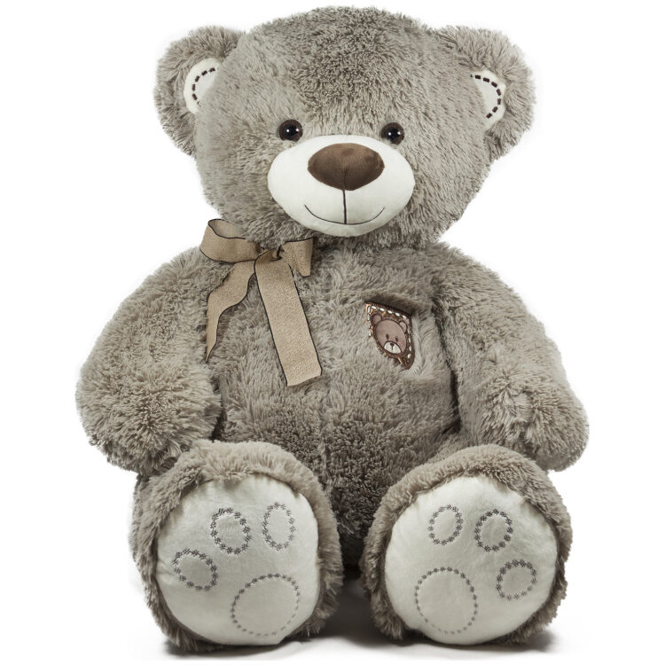Λούτρινο παιχνίδι Bear with Ribbon Grey 62cm 073163
