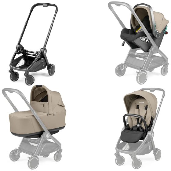 Πολυμορφικό-Πτυσσόμενο καρότσι Peg Perego City Loop, Vanilla Blend - Image 2