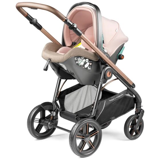 Σύστημα μεταφοράς Peg Perego Veloce TC Brio με Port Bebe Belvedere & Κάθισμα Primo Viaggio Slk, Mon Amour - Image 2