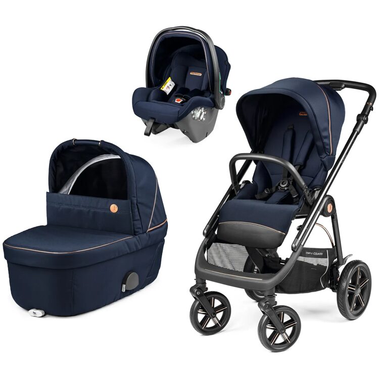 Σύστημα μεταφοράς Peg Perego Veloce TC Brio με Port Bebe Belvedere & Κάθισμα Primo Viaggio Slk, Blue Shine
