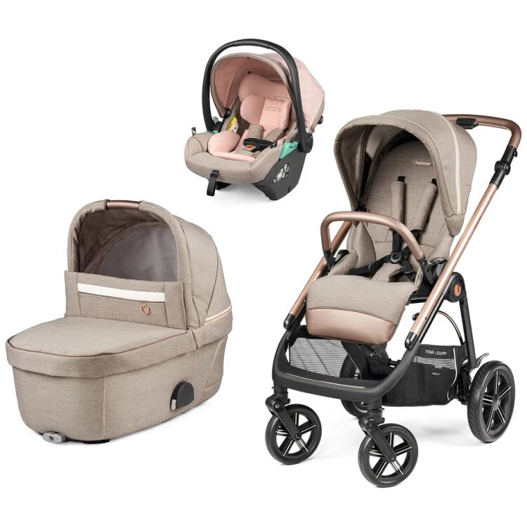 Σύστημα μεταφοράς Peg Perego Veloce TC Brio με Port Bebe Belvedere & Κάθισμα Primo Viaggio Lounge, Mon Amour