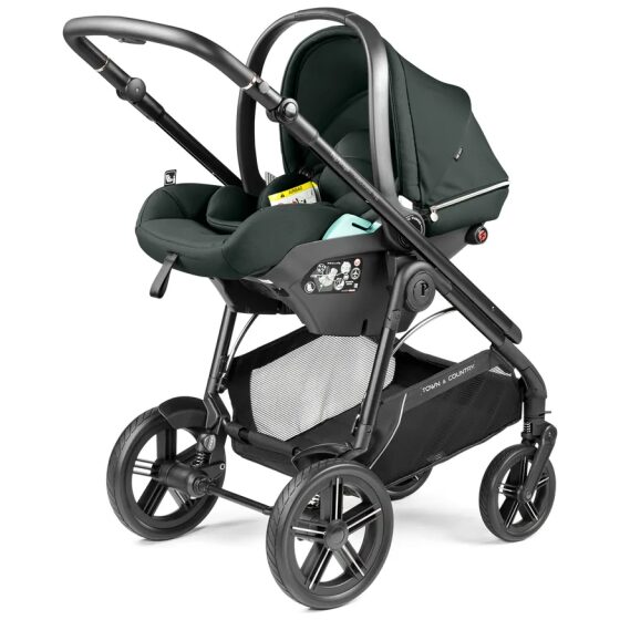 Σύστημα μεταφοράς Peg Perego Veloce TC Brio με Port Bebe Belvedere & Κάθισμα Primo Viaggio Lounge, Metal - Image 2