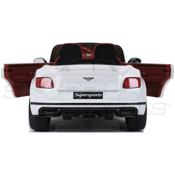 Ηλεκτροκίνητο παιδικό αυτοκίνητο Skorpion 12V Bentley Continental Supersports Λευκό - Image 2