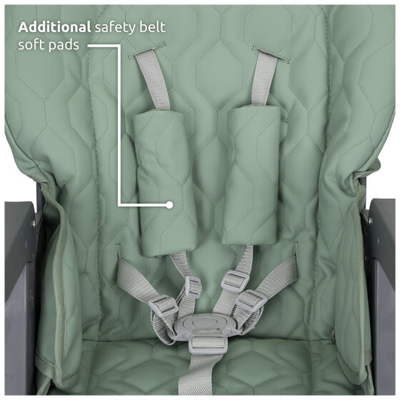 Καρέκλα φαγητού Lorelli Party Grey Leather - Image 13
