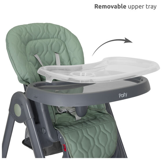 Καρέκλα φαγητού Lorelli Party Grey Leather - Image 10