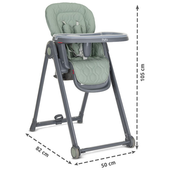 Καρέκλα φαγητού Lorelli Party Grey Leather - Image 16