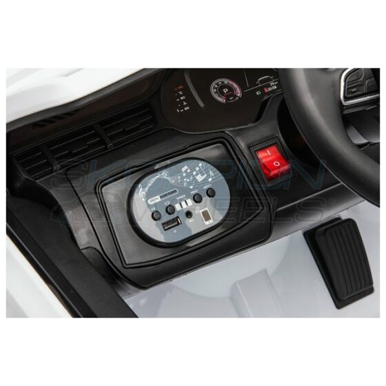Ηλεκτροκίνητο παιδικό αυτοκίνητο Skorpion Audi Q7 Original 12V Λευκό - Image 7