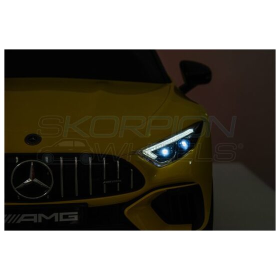 Ηλεκτροκίνητο παιδικό αυτοκίνητο Skorpion Mercedes Benz SL 63 AMG Original 12V Κίτρινο - Image 13