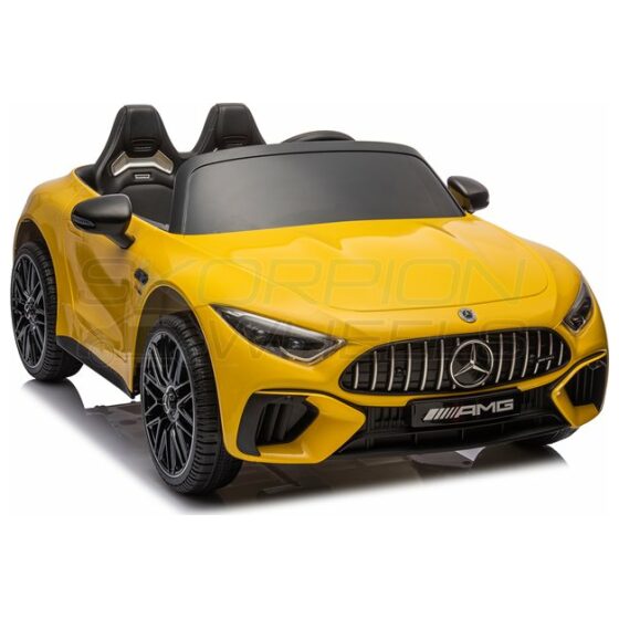 Ηλεκτροκίνητο παιδικό αυτοκίνητο Skorpion Mercedes Benz SL 63 AMG Original 12V Κίτρινο