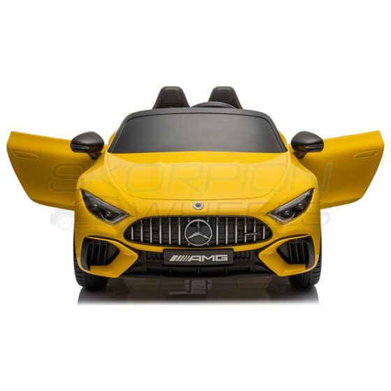 Ηλεκτροκίνητο παιδικό αυτοκίνητο Skorpion Mercedes Benz SL 63 AMG Original 12V Κίτρινο - Image 6