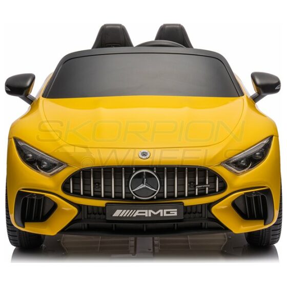 Ηλεκτροκίνητο παιδικό αυτοκίνητο Skorpion Mercedes Benz SL 63 AMG Original 12V Κίτρινο - Image 2