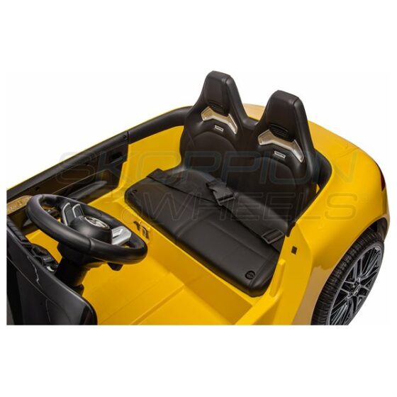 Ηλεκτροκίνητο παιδικό αυτοκίνητο Skorpion Mercedes Benz SL 63 AMG Original 12V Κίτρινο - Image 8