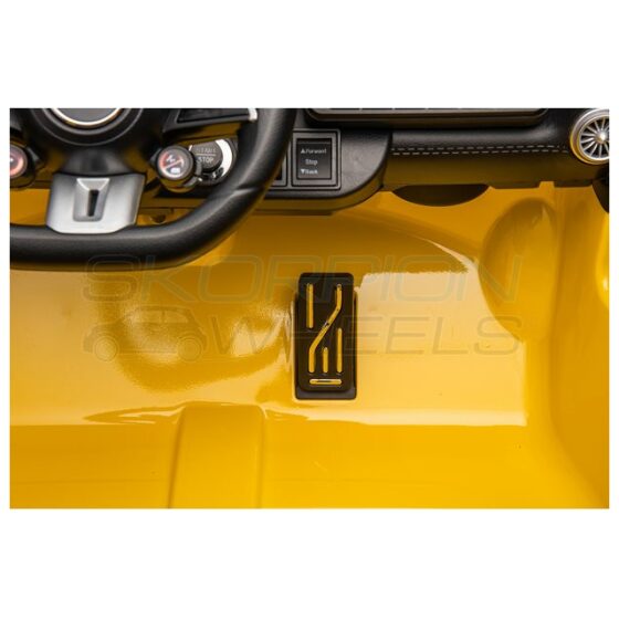 Ηλεκτροκίνητο παιδικό αυτοκίνητο Skorpion Mercedes Benz SL 63 AMG Original 12V Κίτρινο - Image 10