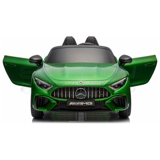Ηλεκτροκίνητο παιδικό αυτοκίνητο Skorpion Mercedes Benz SL 63 AMG Original 12V Πράσινο - Image 3