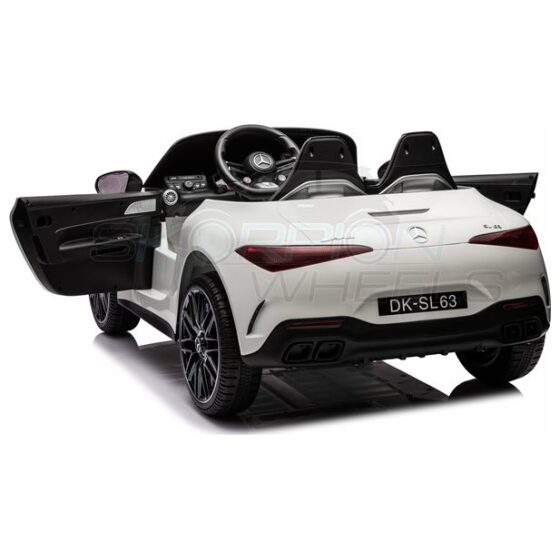 Ηλεκτροκίνητο παιδικό αυτοκίνητο Skorpion Mercedes Benz SL 63 AMG Original 12V Λευκό - Image 8