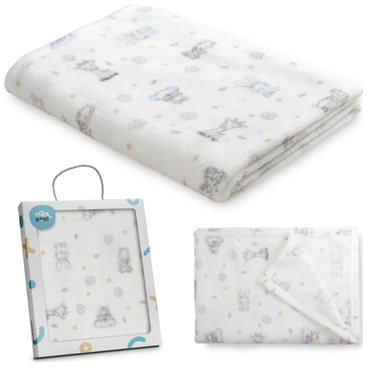 Κουβέρτα αγκαλιάς 80 x110 Interbaby Coral Fleece Koala Blue