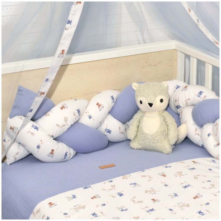 Πάντα πλεξούδα τριπλή βαμβακερή Baby Oliver 20x200 des.414
