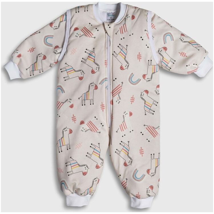 Υπνόσακος Tender Classic Organic με αποσπώμενα μανίκια 2.5 Tog Eco Zebra Nude 27812