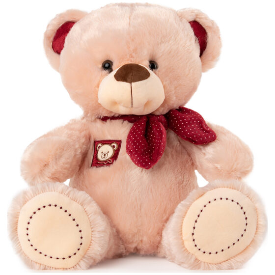 Λούτρινο παιχνίδι Bear with a Red Scarf, Beige 40cm 070190-2