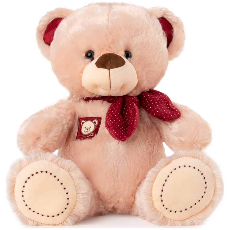 Λούτρινο παιχνίδι Bear with a Red Scarf, Beige 40cm 070190-2