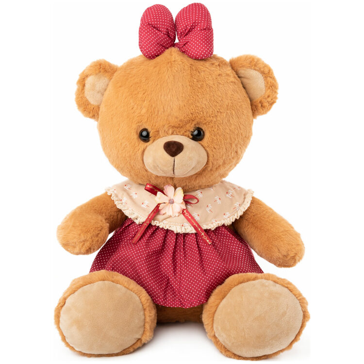 Λούτρινο παιχνίδι Bear Girl with Red Dress, 42cm 073115