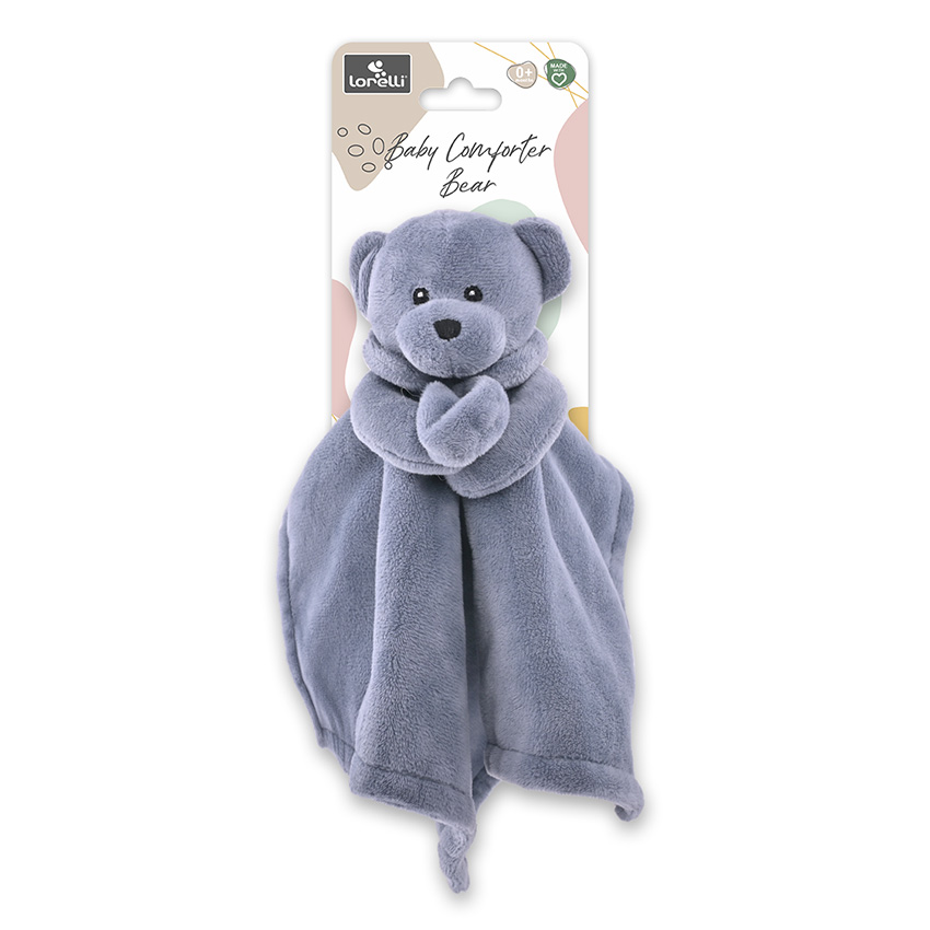 Λούτρινο παιχνίδι, Lorelli Baby Comforter, Bear Grey Natural 10191610001 - Image 2