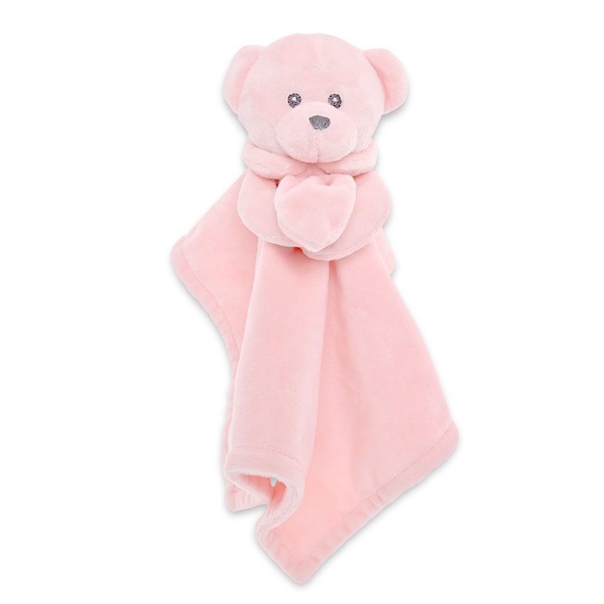 Λούτρινο παιχνίδι, Lorelli Baby Comforter, Bear Pink Natural 10191610002